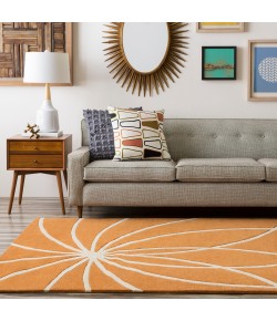Surya Forum FM7175 Burnt Orange Cream Area Rug 9 ft. 9 in. Square