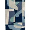 Livabliss Forum FM7195 Teal Navy Area Rug 8 ft. X 10 ft. Kidney