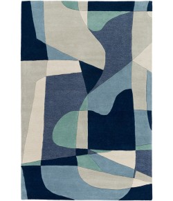 Surya Forum FM7195 Teal Navy Area Rug 5 ft. X 8 ft. Rectangle