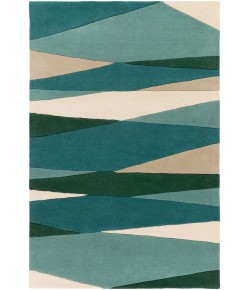 Livabliss Forum FM7204 Sea Foam Dark Green Area Rug 9 ft. 9 in. Round