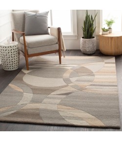 Livabliss Forum FM7210 Dark Brown Charcoal Area Rug 9 ft. 9 in. Round