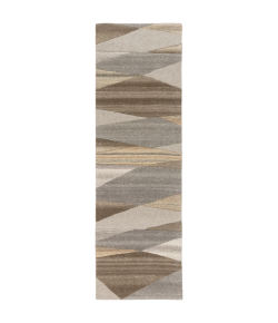 Livabliss Forum-Bo FM7211 Dark Brown Charcoal Area Rug 3 ft. X 12 ft. Runner