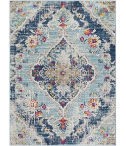 Surya Floransa FSA2300 Sky Blue Navy Area Rug 7 ft. 10 in. Round