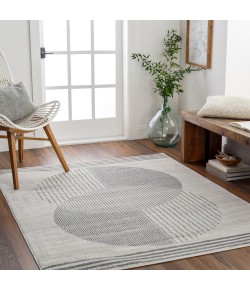 Livabliss Floransa FSA2377 Light Grey Taupe Area Rug 6 ft. 7 in. Square Square