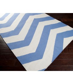 Surya Frontier FT275 White Bright Blue Area Rug 8 ft. X 11 ft. Rectangle