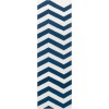 Surya Frontier FT276 Dark Blue White Area Rug 2 ft. 6 in. X 8 ft. Runner