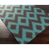 Surya Frontier FT514 Teal Dark Brown Area Rug 9 ft. X 13 ft. Rectangle Surya Frontier FT514 Teal Dark Brown Area Rug 9 ft. X 13 ft. Rectangle