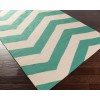 Surya Frontier FT537 Emerald Cream Area Rug 2 ft. 6 in. X 8 ft. Runner