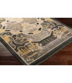 Surya Geisha GES1006 Dark Green Tan Area Rug 5 ft. X 8 ft. Rectangle