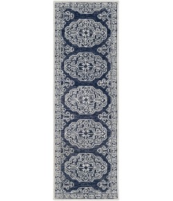 Livabliss Granada GND2308 Dark Blue Medium Gray Area Rug 2 ft. 6 in. X 10 ft. Runner