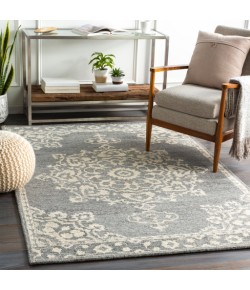 Surya Granada GND2310 Medium Gray Beige Area Rug 8 ft. Round
