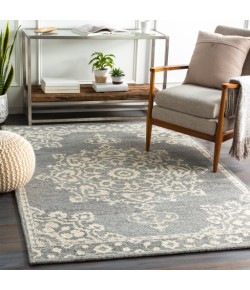 Surya Granada GND2310 Medium Gray Beige Area Rug 6 ft. Round