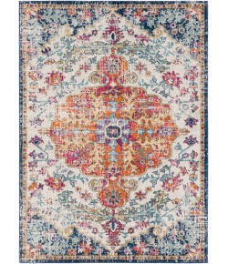 Surya Harput HAP1000 Aqua White Area Rug 6 ft. 7 in. X 9 ft. Oval