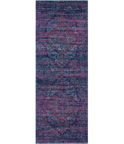 Livabliss Harput HAP1003 Teal Dark Blue Area Rug 2 ft. 7 in. X 7 ft. 3 in. Runner