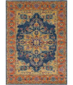 Livabliss Harput HAP1004 Teal Burnt Orange Area Rug 2 ft. X 2 ft. 11 in. Rectangle