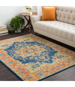 Livabliss Harput HAP1004 Teal Burnt Orange Area Rug 2 ft. X 2 ft. 11 in. Rectangle