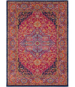 Livabliss Harput HAP1009 Garnet Dark Blue Area Rug 6 ft. 7 in. X 9 ft. Oval