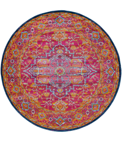 Surya Harput HAP1009 Garnet Dark Blue Area Rug 7 ft. 10 in. Round