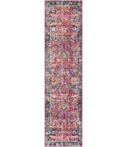Livabliss Harput HAP1013 Garnet Dark Blue Area Rug 2 ft. 7 in. X 12 ft. Runner