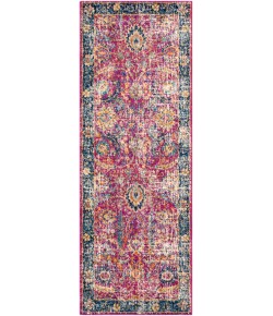 Livabliss Harput HAP1013 Garnet Dark Blue Area Rug 2 ft. 7 in. X 7 ft. 3 in. Runner