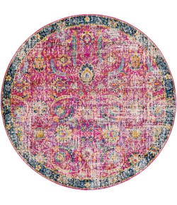 Livabliss Harput HAP1013 Garnet Dark Blue Area Rug 7 ft. 10 in. Round