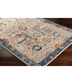 Livabliss Harput HAP1014 Dark Blue Burnt Orange Area Rug 3 ft. 11 in. X 5 ft. 7 in. Rectangle