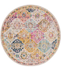 Livabliss Harput HAP1018 Saffron Burnt Orange Area Rug 5 ft. 3 in. Round