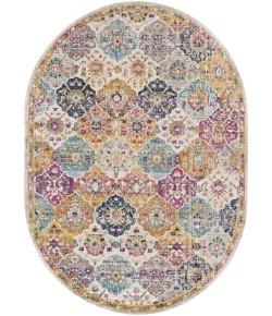 Livabliss Harput HAP1018 Saffron Burnt Orange Area Rug 6 ft. 7 in. X 9 ft. Oval