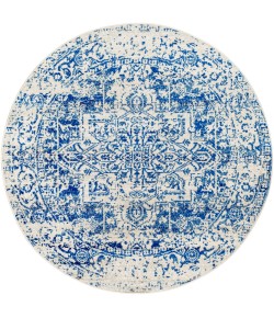 Livabliss Harput HAP1021 Dark Blue Light Gray Area Rug 5 ft. 3 in. Round