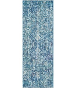 Livabliss Harput HAP1023 Teal Dark Blue Area Rug 2 ft. 7 in. X 7 ft. 3 in. Runner