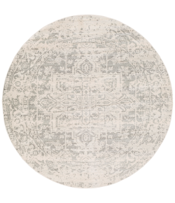 Livabliss Harput HAP1024 Charcoal Light Gray Area Rug 5 ft. 3 in. Round