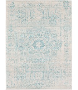 Livabliss Harput HAP1026 Teal Light Gray Area Rug 6 ft. 7 in. X 9 ft. Rectangle