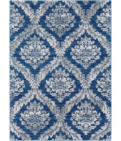 Livabliss Harput HAP1032 Dark Blue Light Gray Area Rug 3 ft. 11 in. X 5 ft. 7 in. Rectangle