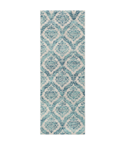 Livabliss Harput HAP1055 Dark Blue Ivory Area Rug 2 ft. 7 in. X 7 ft. 3 in. Runner