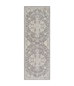 Livabliss Harput HAP1070 Light Gray Charcoal Area Rug 2 ft. 7 in. X 7 ft. 3 in. Runner