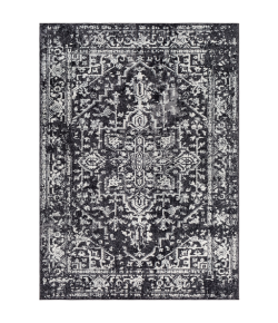 Livabliss Harput HAP1087 Black Charcoal Area Rug 3 ft. 11 in. X 5 ft. 7 in. Rectangle