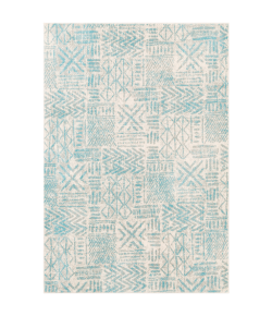Livabliss Harput HAP1094 Aqua Light Gray Area Rug 9 ft. X 12 ft. 6 in. Rectangle