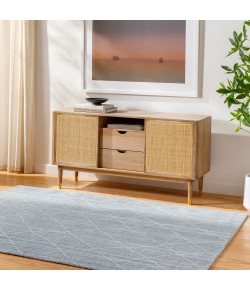 Surya Highland HHD2302 Ice Blue Denim Area Rug 5 ft. X 7 ft. 6 in. Rectangle