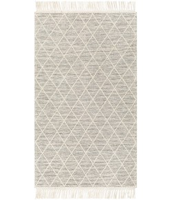Livabliss Hemingway HMG2302 Ivory Black Area Rug 3 ft. Round Round
