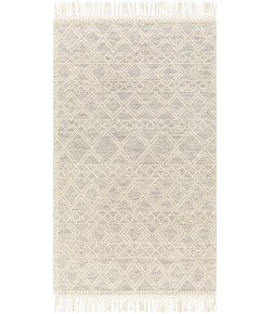 Livabliss Hemingway HMG2303 Ivory Black Area Rug 3 ft. Round Round