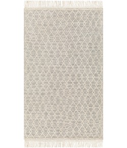 Livabliss Hemingway HMG2304 Ivory Black Area Rug 3 ft. Round Round