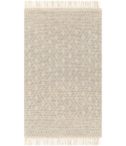 Livabliss Hemingway HMG2305 Ivory Black Area Rug 3 ft. Round Round