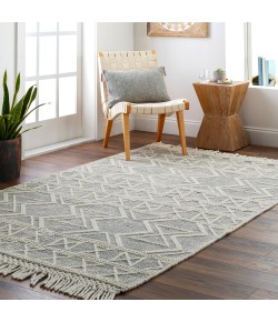 Livabliss Hemingway HMG2307 Ivory Black Area Rug 3 ft. Round Round