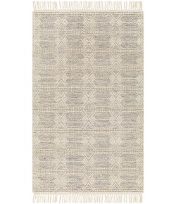 Livabliss Hemingway HMG2310 Ivory Black Area Rug 3 ft. Round Round