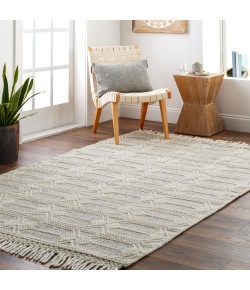Livabliss Hemingway HMG2310 Ivory Black Area Rug 3 ft. Round Round