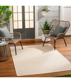 Livabliss Hampton HPT2309 Light Grey Beige Area Rug 7 ft. 7 in. Square Square