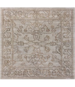 Surya Hightower HTW3003 Light Gray Camel Area Rug 8 ft. Square