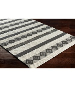 Surya Hygge HYG2301 Charcoal White Area Rug 5 ft. X 7 ft. 6 in. Rectangle