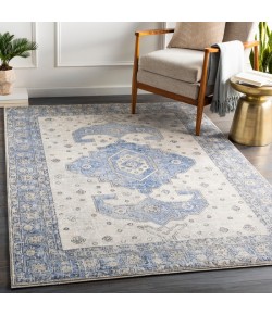 Livabliss Indigo IGO2325 Bright Blue Medium Gray Area Rug 6 ft. 7 in. X 9 ft. Rectangle