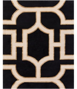 Livabliss Intermezzo INE1000 Black Cream Area Rug 8 ft. X 10 ft. Rectangle